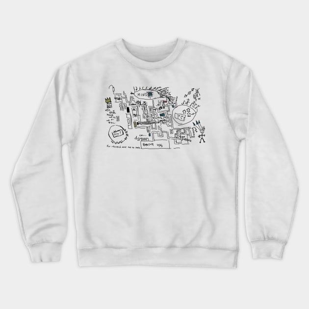 Petey's Lumon Map (Severance) Crewneck Sweatshirt by splode